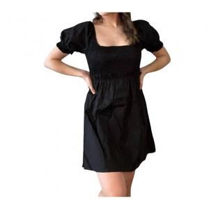NEW SAGE & CITRUS short sleeve dress in black